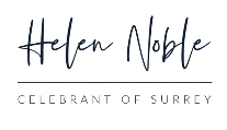 Visit the Helen Noble: Celebrant of Surrey website