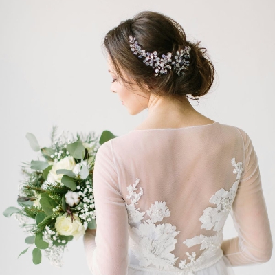 Dutch braid as the most popular wedding hairstyle this year