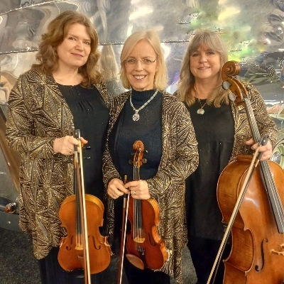 Hear live music at Bluewater wedding fair from Rose Gold String Trio