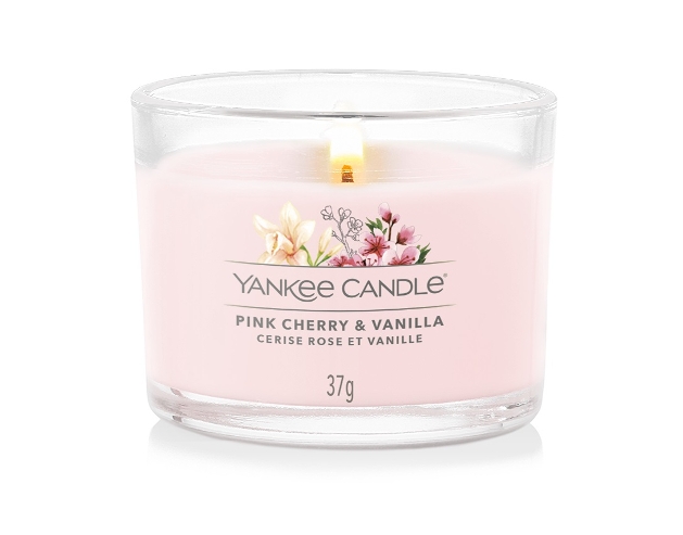 pink cherry candle