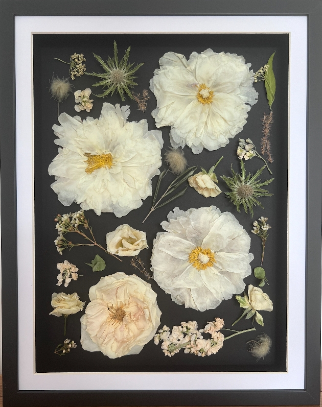 flowers in frame