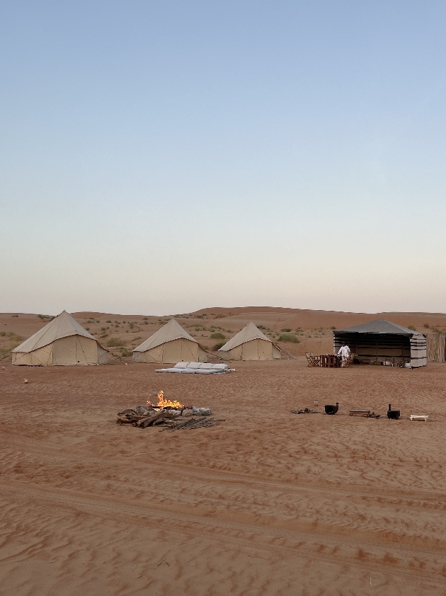 tents in desert