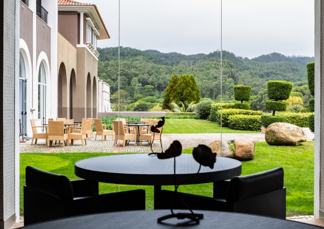 table looking out to terrace